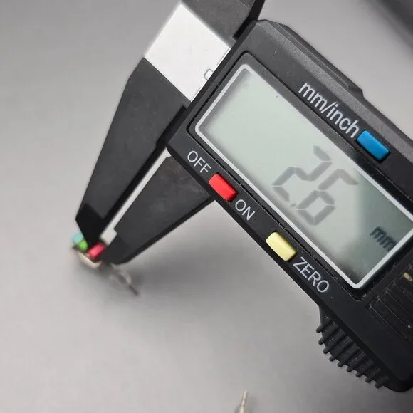 VTG Sterling Silver Multi Gemstone Earrings 5/8"x1/4" Filigree Accents Signed HS - Picture 8 of 9